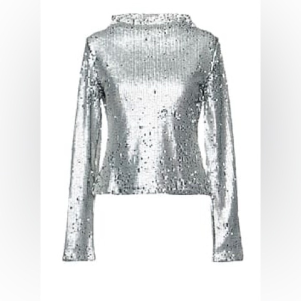 Cheap Monday Silver Sequin Blouse